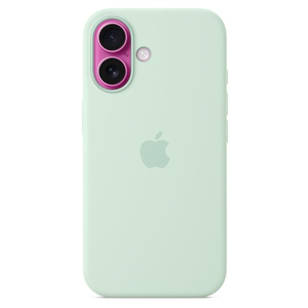 Apple Cover Posteriore in Silicone con MagSafe Apple iPhone 16 - Aquamarine
