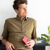 Selencia Cover a libro in vera pelle Apple iPhone 12 Pro Max - Rosso