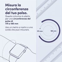 Apple Cinturino Solo intrecciato Apple Watch | 44/45/46/49 mm - Taglia 8 - Black Unity