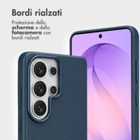 Accezz Cover in pelle 2 in 1 con MagSafe Samsung Galaxy S26 Ultra - Nightfall Blue