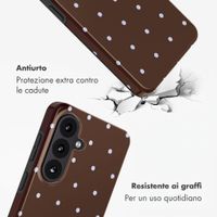 Selencia Cover posteriore Vivid con MagSafe Samsung Galaxy S26 FE - Happy Dots Chocolate