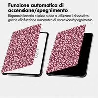 imoshion Cover Trifold Design Apple iPad 9 (2021) 10.2 pollici / iPad 8 (2020) 10.2 pollici / iPad 7 (2019) 10.2 pollici - Bloom Love Blush