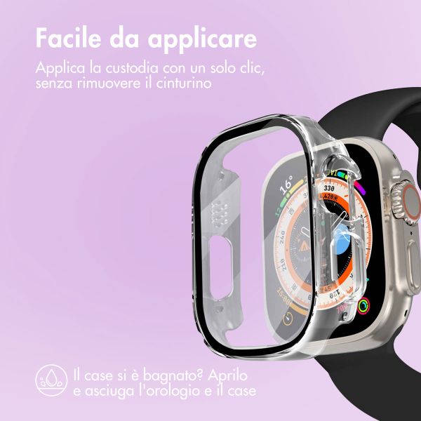 imoshion Cover rigida integrale Apple Watch Ultra / Ultra 2 / Ultra 3 - 49 mm - Trasparente