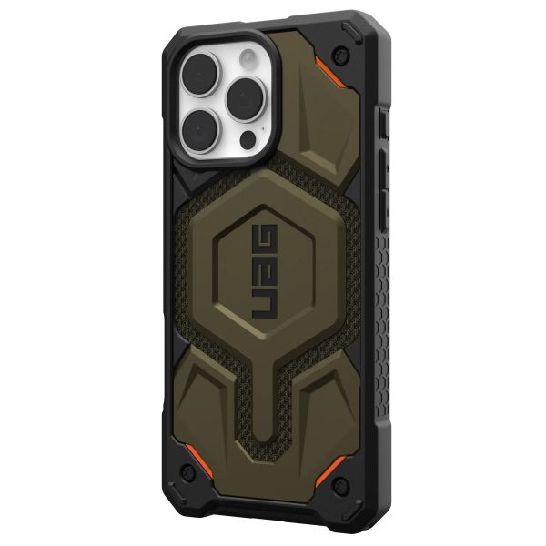 UAG Cover Posteriore Monarch Pro Apple iPhone 16 Pro Max - Kevlar Element Green