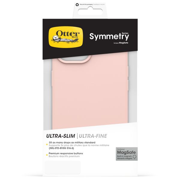 OtterBox Cover Posteriore Trasparente Symmetry con MagSafe Apple iPhone 17e / 16e / 15 / 14 / 13 - Rosa