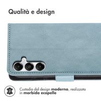 imoshion Cover a libro di Lusso Samsung Galaxy A55 - Azzurro