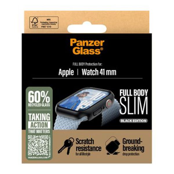 PanzerGlass Cover full body slim Apple Watch 7 / 8 / 9 - 41 mm - Nero