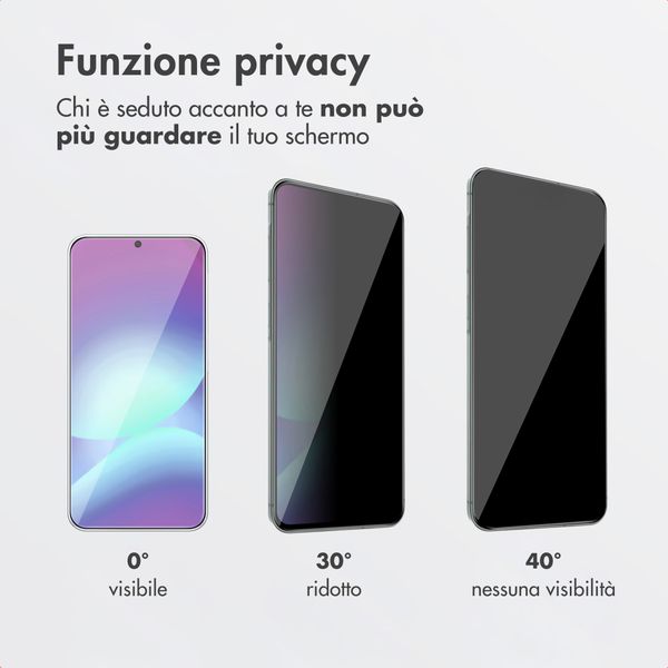 Accezz Vetro temperato privacy + Applicatore Samsung Galaxy A57 (5G)