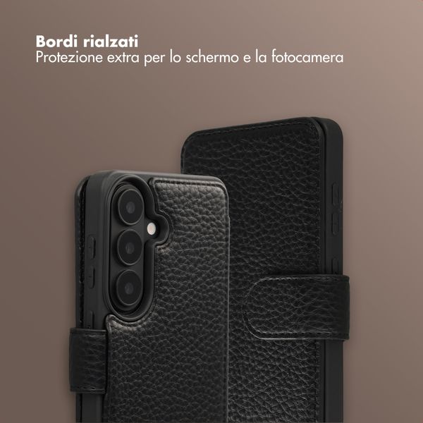 Selencia Cover Riva con MagSafe e cordino Samsung Galaxy S26 - Nero