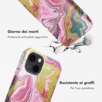 Selencia Cover posteriore Vivid con MagSafe Apple iPhone 13 - Marble Pink