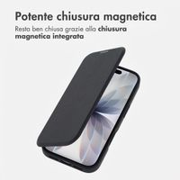 imoshion Bookcase trasparente con MagSafe Apple iPhone 17 - Nero