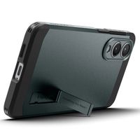 Spigen Cover Posteriore Corazzata Tough con MagSafe Samsung Galaxy S25 Edge - Abyss Green