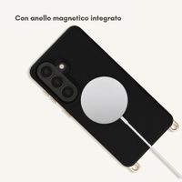 Selencia Cover posteriore Rivièra con MagSafe con ganci rimovibili Samsung Galaxy S26 - Velvet Black