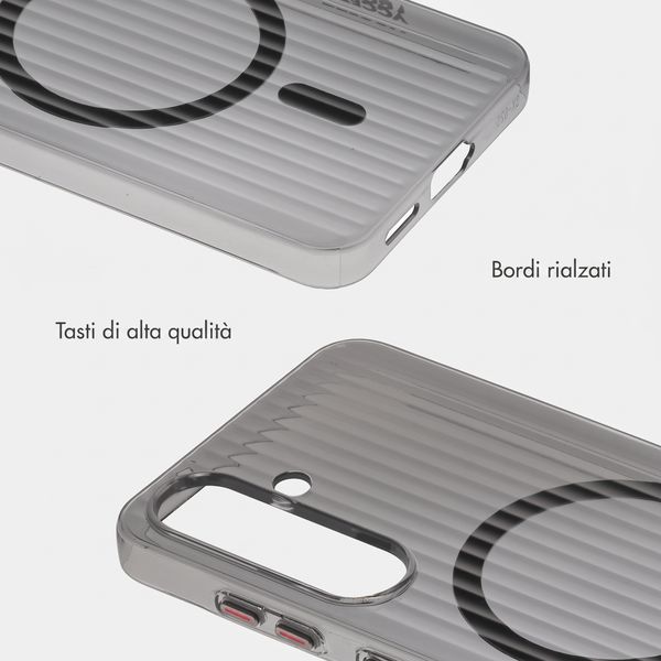 Accezz Cover Lite con MagSafe | Fluted | Samsung Galaxy S26 - Nero