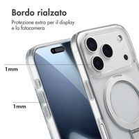 Accezz Cover con anello e supporto con MagSafe Apple iPhone 17 Pro - Trasparente