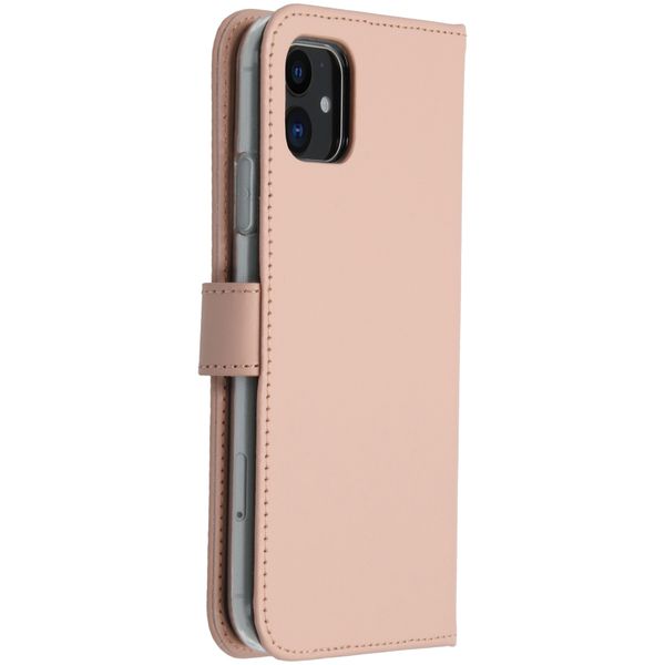 Selencia Cover a libro in vera pelle Apple iPhone 11 - Dusty Pink