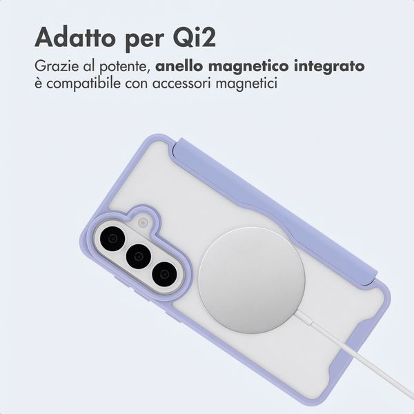 imoshion Bookcase trasparente con MagSafe Samsung Galaxy S26 - Lilla