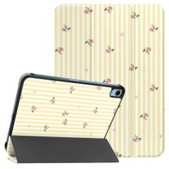 imoshion Cover Trifold Design Apple iPad 11 (2025) 11 pollici A16 / iPad 10 (2022) 10.9 pollici - Garden Stripes