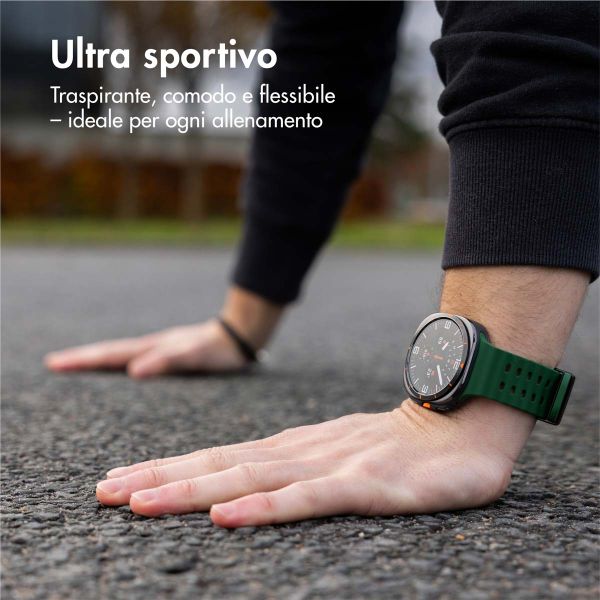 imoshion Cinturino Ocean in silicone Samsung Galaxy Watch Ultra (2024/2025) - Verde scuro