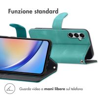 imoshion Cover a libro con Cordino Samsung Galaxy A35 - Turchese