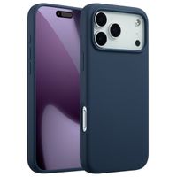 Accezz Cover in silicone liquido con MagSafe Apple iPhone 17 Pro Max - Blu scuro