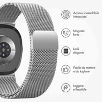imoshion Cinturino milanese magnetico Samsung Galaxy Watch 8 (40/44mm) / Classic (46mm) - Argento