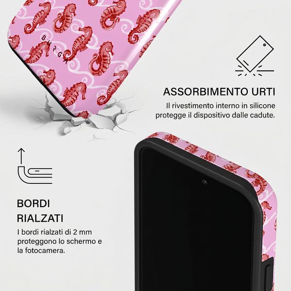Burga Cover Posteriore Resistente con MagSafe Apple iPhone 13 Pro - Coral Reef