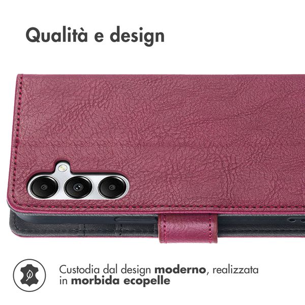 imoshion Cover a libro di Lusso Samsung Galaxy A35 - Bordeaux