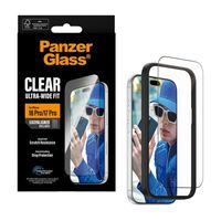 PanzerGlass Vetro temperato antibatterico ultra-largo con applicatore Apple iPhone 18 Pro / 17 Pro