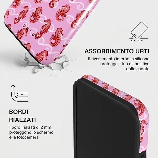 Burga Cover Posteriore Resistente con MagSafe Apple iPhone 15 - Coral Reef