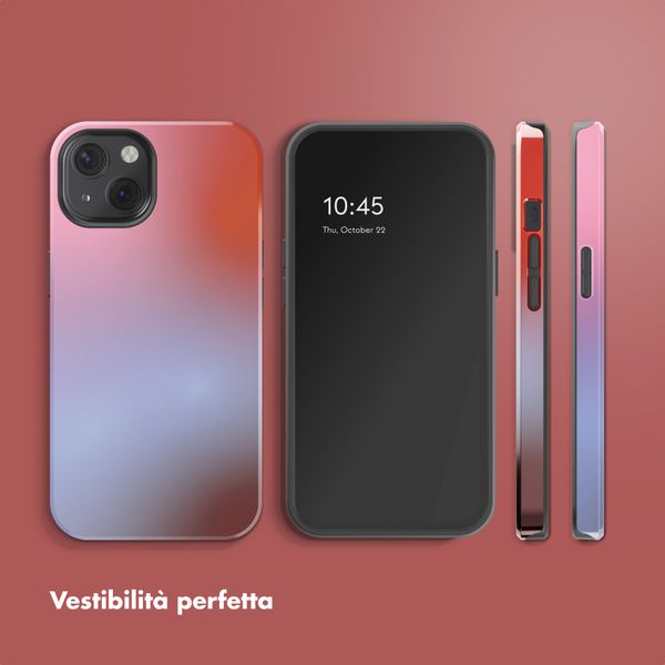 Selencia Cover posteriore Vivid con MagSafe Apple iPhone 13 - Gradient Soft Blush