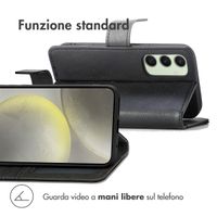 imoshion Cover a libro di Lusso Samsung Galaxy S24 FE - Nero
