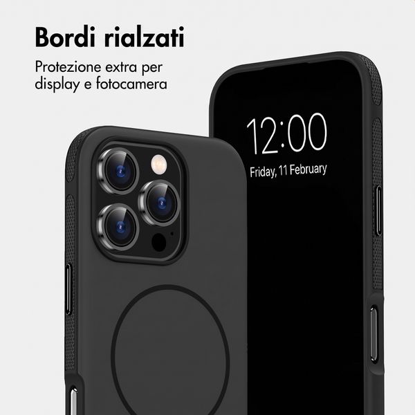 imoshion Cover posteriore Color con Thin MagSafe Ring Apple iPhone 16 Pro - Nero