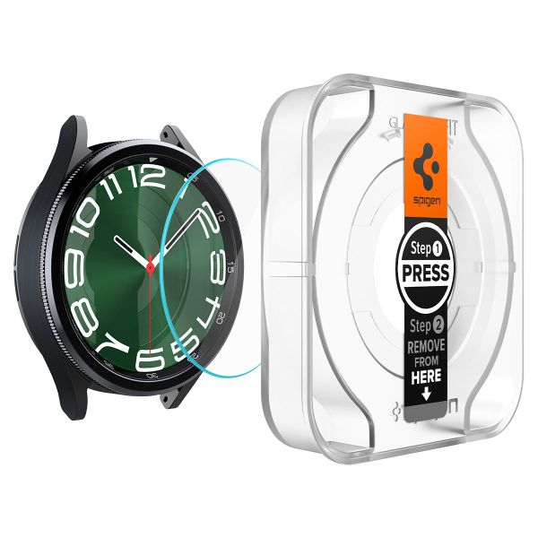 Spigen EZ FIT Glas.tR pellicola protettiva in vetro con applicatore Samsung Galaxy Watch 6 Classic - 47 mm - Trasparente