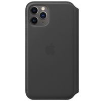 Apple Cover a libro in Pelle con Chiusura Apple iPhone 11 Pro - Nero