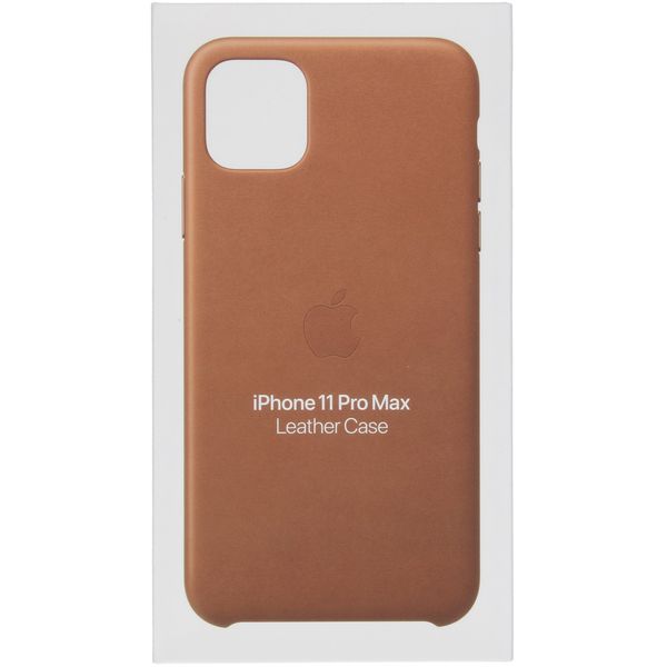 Apple Cover in Pelle iPhone 11 Pro Max - Saddle Brown