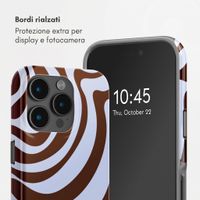 Selencia Cover posteriore Vivid con MagSafe Apple iPhone 15 Pro - Dream Swirl Chocolate