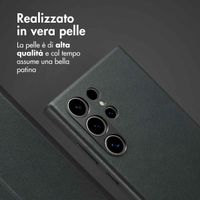 Accezz Cover in pelle 2 in 1 con MagSafe Samsung Galaxy S24 Ultra - Onyx Black