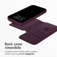 Accezz Cover in pelle 2 in 1 con MagSafe Apple iPhone 18 Pro Max / 17 Pro Max - Heath Purple