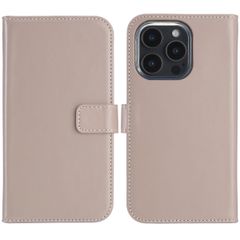 Selencia Cover a libro in vera pelle Apple iPhone 16 Pro Max - Dusty Pink