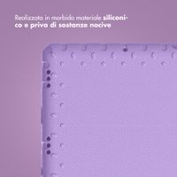 imoshion Cover Posteriore Kidsproof con Maniglia Samsung Galaxy Tab A11 Plus / A9 Plus - Lilla