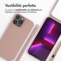 imoshion Cover in Silicone con Cordino Apple iPhone 13 Pro Max - Sand Pink