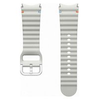 Samsung Cinturino Sport originale Samsung Galaxy Watch 4 / 5 / 6 / 7 / FE (20 mm) - Taglia S/M - Argento