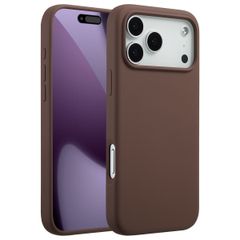 Accezz Cover in silicone liquido con MagSafe Apple iPhone 17 Pro Max - New Tea Brown