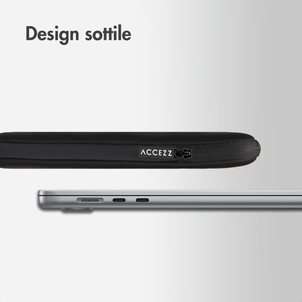 Accezz Cover per laptop 15-16 pollici - Laptopsleeve - Nera
