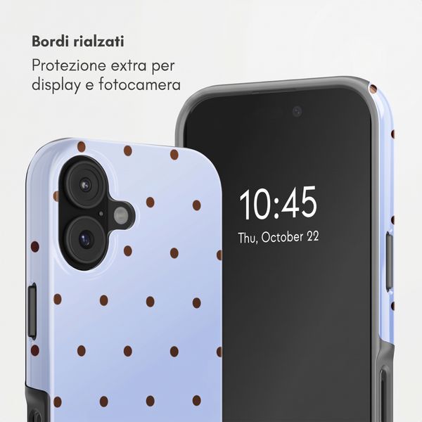 Selencia Cover posteriore Vivid con MagSafe Apple iPhone 16 - Happy Dots Digital Sky