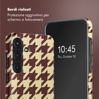 Selencia Cover posteriore Vivid con MagSafe Samsung Galaxy S25 - Pied-de-Poule