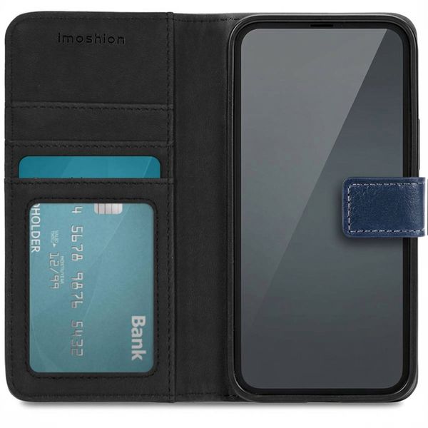imoshion Cover a libro di Lusso Apple iPhone 13 Pro - Blu scuro