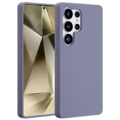 Accezz Cover in silicone liquido con MagSafe Samsung Galaxy S25 Ultra - Lavender Gray