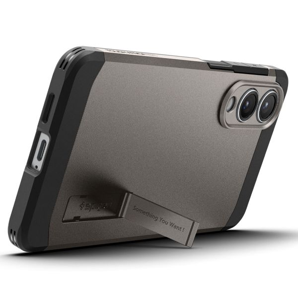 Spigen Cover Posteriore Corazzata Tough con MagSafe Samsung Galaxy S25 Edge - Gunmetal